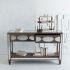 Tortise Console Table (Brown Mirrored Two Drawer)