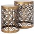 Rudebekia Accent Table (Set of 2 - Gold Round Metal)
