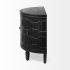 Romers Accent Cabinet (II - Black Wood Patterned)