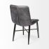 Horsdal Dining Chair (Black Faux Leather & Black Metal)