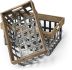 Chartrand Baskets (Set of 2 - Wood & Metal Open Crate Style)