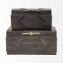 Cassia Boxes (Set of 2 - Brown Wooden)