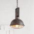 Zaio Pendant Light (Weathered Antique Gold Metal Caged Bulb)