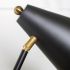 Fragon Table Lamp (Black & Gold Metal Adjustable Cone Shade)