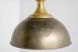 Capsa Pendant Light (Antique Gold & Silver Toned Metal Dome)