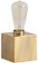 Visio Table Lamp (Gold Tone Square Base Exposed-Bulb)