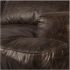 Colburne Sofa (Brown Leather & Black Metal)