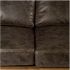 Colburne Sofa (Brown Leather & Black Metal)
