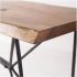Papillion Console Table (Natural Solid Wood & Iron)