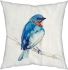Blue Robin Decorative Pillow (Blue)