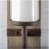 Lars Wall Candle Holder (Wood with Metal Accent)