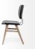 Haden Dining Chair (Set of 2 - Black Faux-Leather Wrap Brown Solid Wood & Iron Base)
