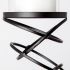 Omega Table Candle Holder (Small - Black Metal Stacked Ring)
