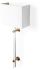 Cantabria Wall Sconce (White Shade Brass & Acrylic)