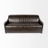 Chauncey Leather Sofa (Brown)