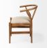 Trixie Dining Chair (Light Brown Wooden Frame Natural Linen Seat)