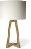 Raelynn Table Lamp (White-Linen Drum Shade with Gold Metal Frame)