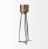 Chaudron Floor Lamp (II - Black & Gold Perforated Metal Shade)