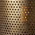 Chaudron Floor Lamp (II - Black & Gold Perforated Metal Shade)