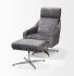 Abbott Chair (Grey and Silver)