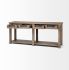 Harrelson Console Table (III - Brown Wood 4 Drawer)