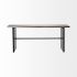 Ledger Console Table (Brown Wood & Black Metal)