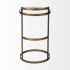 Reimer Accent Table (Gold Round Glass Top with Metal Frame)