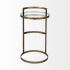 Reimer Accent Table (Gold Round Glass Top with Metal Frame)