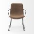 Sawyer Dining Chair (Light Brown and Matte Black)
