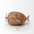 Kittyhawk Decorative Object (Brown and Silver)