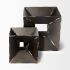 Pedro Black Metal Decorative Cube (Small)