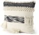 Beardell Decorative Pillow (18x18 - Cream & Black Details With Tassels Cover)