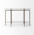 Pinera Console Table (White Marble & Gold Iron)