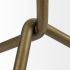Pinera Table d'Appoint (Marbre Blanc &  Fer Or)