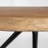 Papillion Desk (IV - Natural Solid Wood & Live Edge Iron Office)