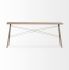 Kirby Console Table (Brown Wooden Cross Braced)