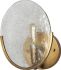 Rubeus Wall Sconce (Brass Metal & Frosted Glass)