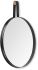 Collie Wall Mirror (20x26 Round Black Metal Frame Mirror)