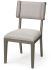 Tenton Dining Chair (Set of 2 - Grey Fabric Seat & Dark Brown Wood Frame)