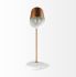 Sanderson Table Lamp (Gold Metal Shade White Marble Base)