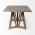 Legolas Dining Table (II - Rectangular Brown Solid Wood Top & Base)