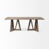 Legolas Dining Table (II - Rectangular Brown Solid Wood Top & Base)