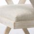 Topanga Dining Chair (Cream Fabric Wrap & Blonde Wooden Frame)