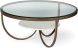 Reinhardt Coffee Table ( Glass & Marble & Gold Metal)