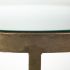 Reinhardt End Table ( Glass & Marble & Gold Metal)