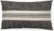 Sharon Decorative Pillow (14x26 - Black With Stripes Cover)