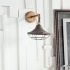 Agadir Wall Sconce (Bronze Metal Conical Shade Caged)