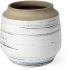 Sonnett Vase (9H - White-Blue Ceramic)