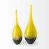 Jasse Vase (Small - Yello with Grey Ombre Glass)