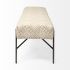 Avery Bench (Off White Upholstered Seat With Metal Base)